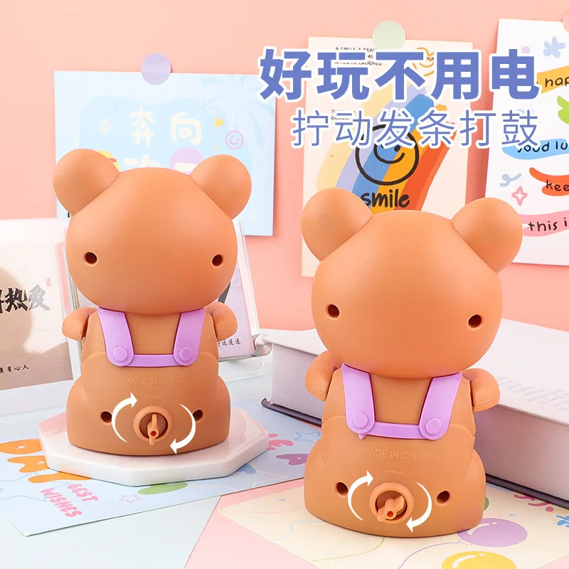 子供用ゼンマイ式ドラム叩きカピバラおもちゃ漫画動物ゼンマイ式ドラム叩き赤ちゃん学習ハイハイインタラクティブ面白いギフト