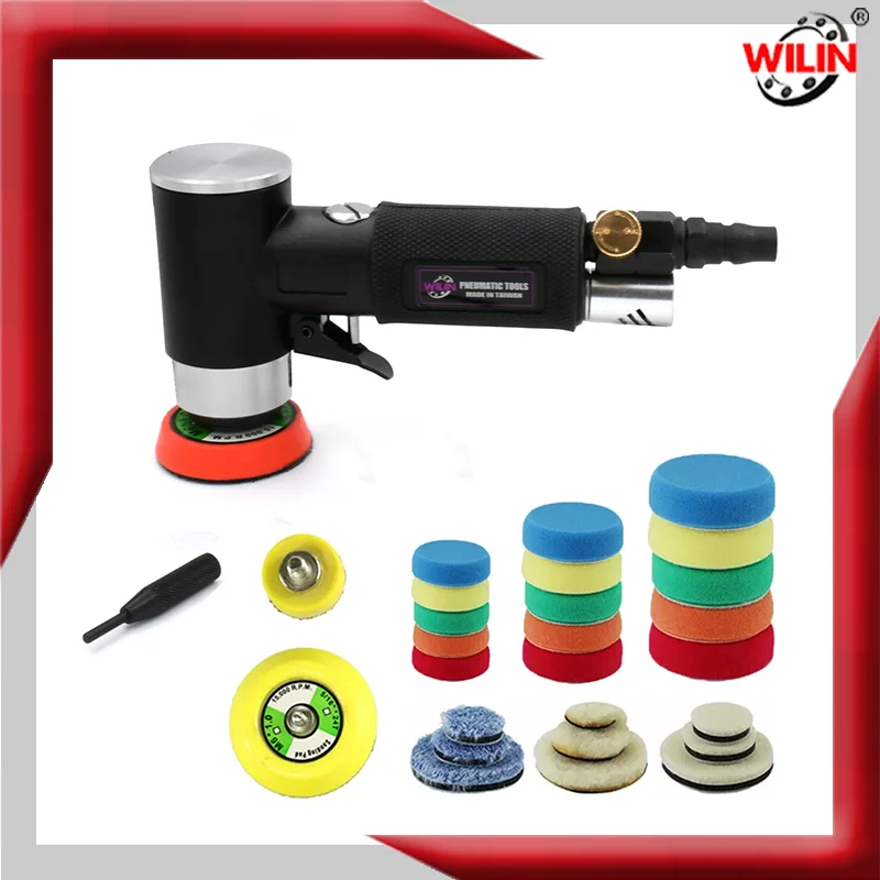 

WILIN Air Sander Mini Pneumatic 1"/2"/3" Grinding Machine Set for Car Polishing High Speed Air Powered Polisher Air Tool