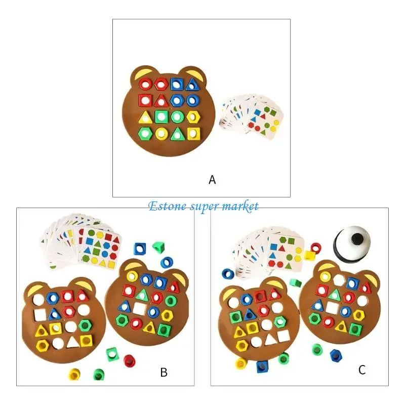 090b 모양 퍼즐 일치 장난감 유아 두뇌 게임 유치원 어린이 퍼즐 게임 플레이 세트