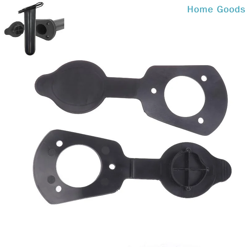 1/2/4 Pcs Flush Mount Fishing Boat Rod Socket PVC Fishing Rod Holder Cap Gasket Kayak Boat Canoe Tackle Support Accessories
