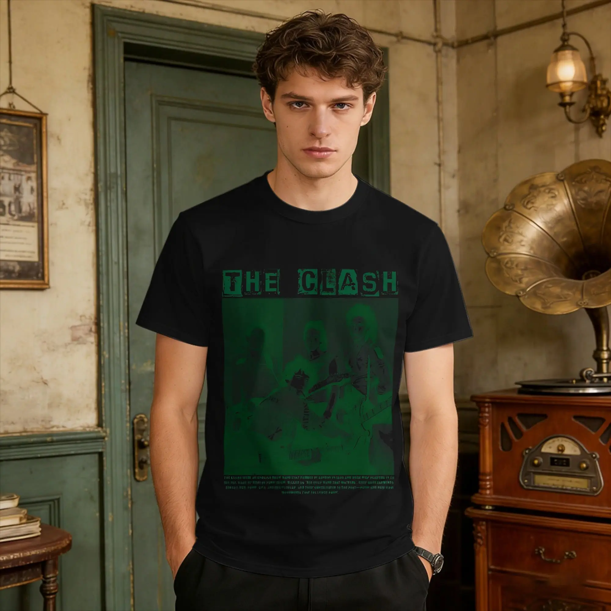 T-shirts pour hommes The Clash, hauts en coton, streetwear d'été, t-shirt à manches courtes, col rond, tendance, t-shirt personnalisé DIY