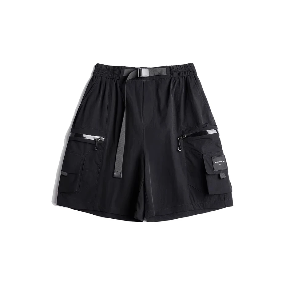 Summer Tactical Short Men Punk Hip Hop Cargo Pants Paratrooper Big Pockets Outdoor Techwear Baggy Casual Knee Length Shorts Male
