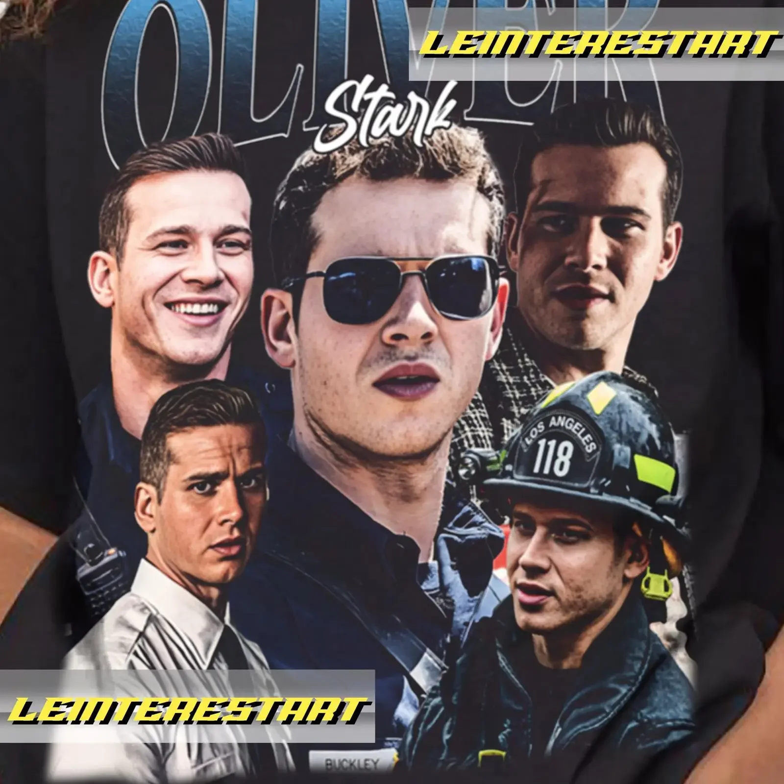 Retro Oliver Stark shirt vintage t unisex youth vintage Washed streetwear Stretched Unisex Versatile homme fashion Casual