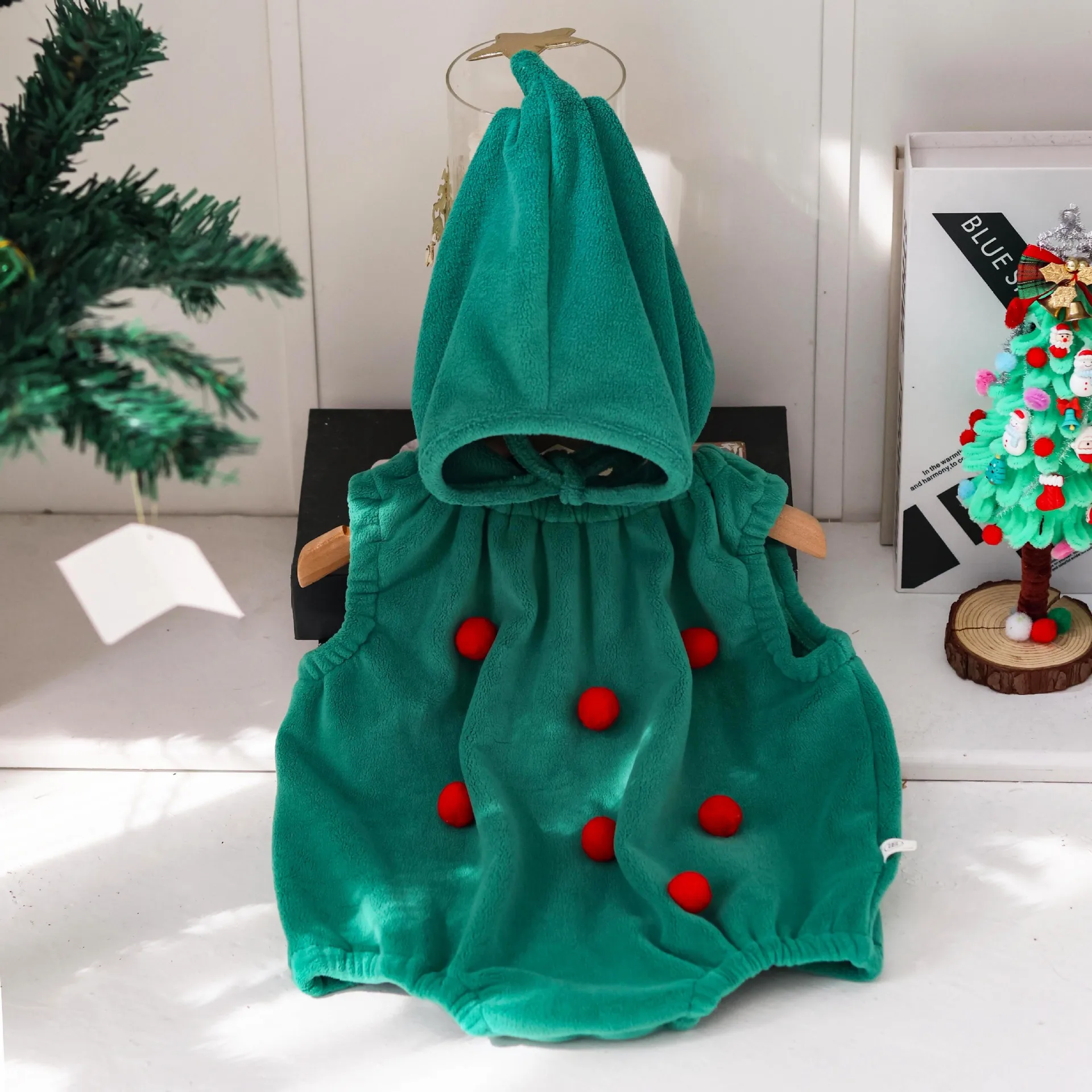Weihnachten niedlichen Elf Party Neugeborenen Kleidung Hut 2 Stück bequem und weich 0-24m Jungen Mädchen Frühling Herbst Weihnachten Baby Overall – Detail 7