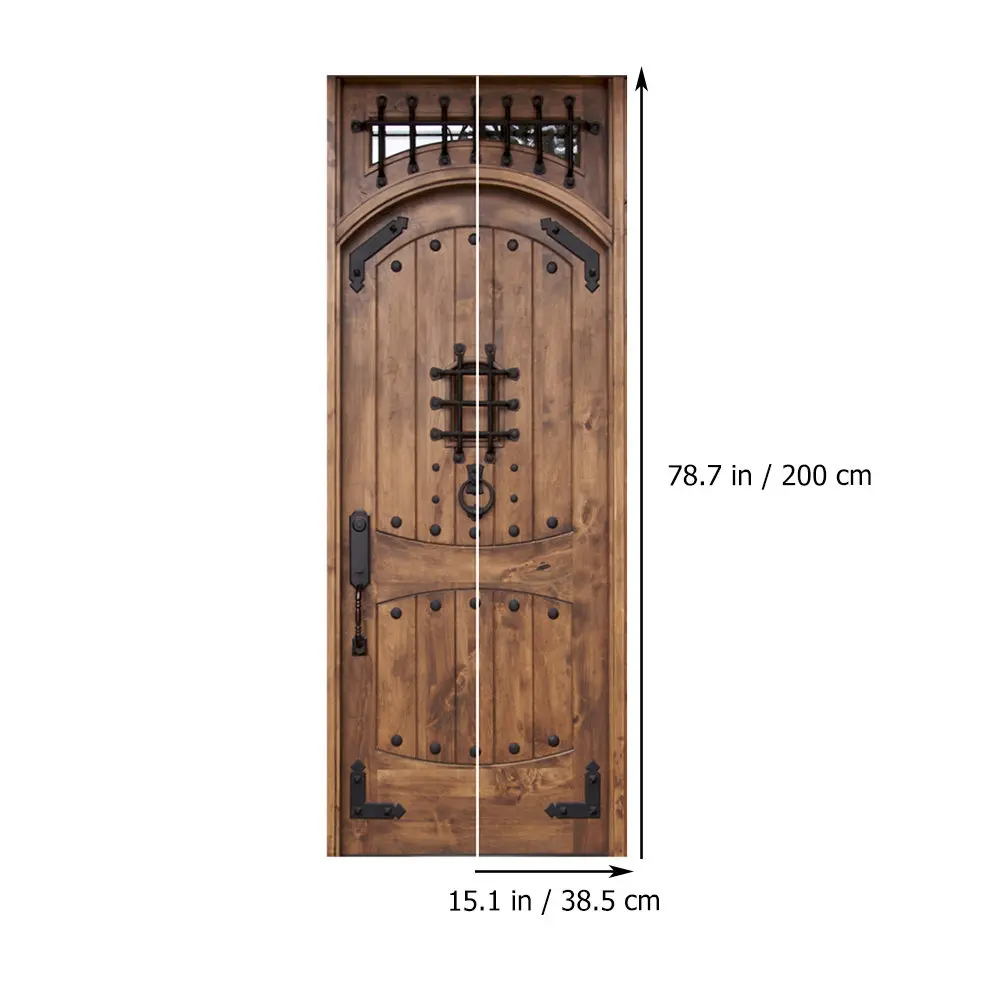 2 Pcs Temporary Vinyl Number Door Stickers Peel and Furniture Self Adhesive Decorations Home Wall