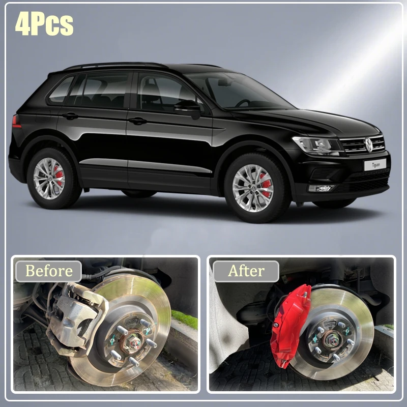 Cubiertas de Caliper Personalizadas para Decoración de Llantas, Compatibles con Volkswagen VW Atlas, Jetta, Tiguan, Passat 2010 2015 2019 2021 2024 2026