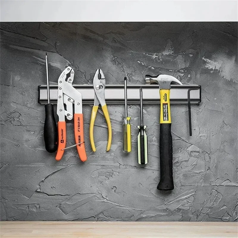 Multi-gauge Magnetic Knife Holder Wall-mounted Perforation for Holder RackUtensils Tools Mounting Kitchen Knife Storage Rack
