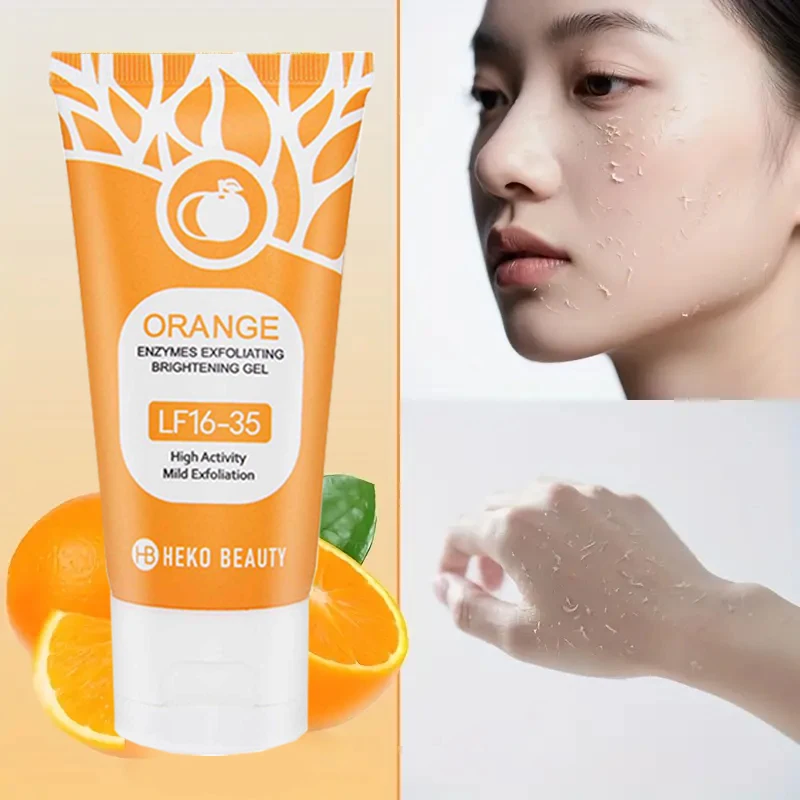 Gel exfoliant orange 50g, exfoliant, mort, élimination, nettoyage en profondeur, longue durée, hydratation, nettoie les pores, sûr pour tout le corps