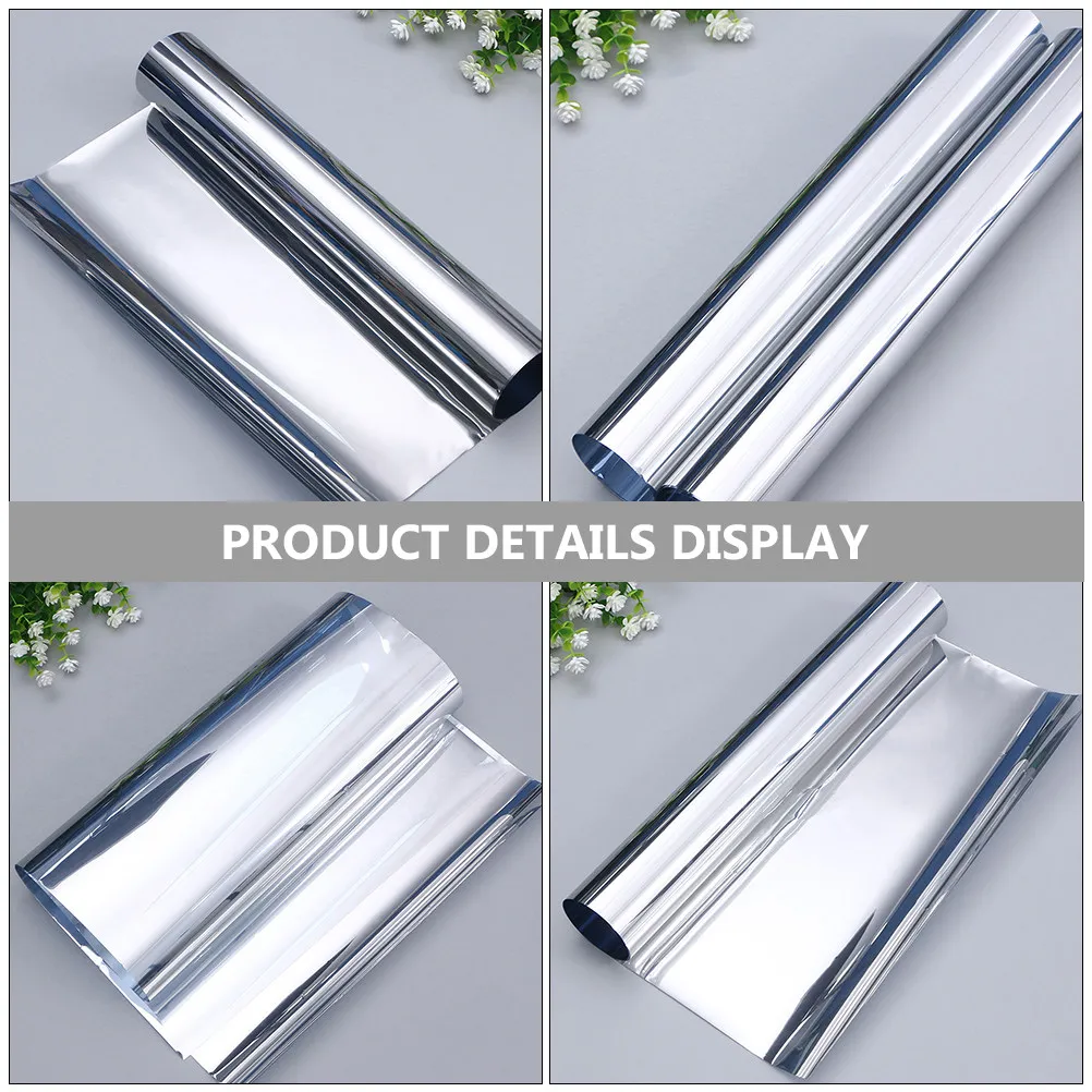 1 Roll Heat Insulation Privacy Window Film Non Adhesive Protect Skin Furniture Sun Blocking Soft Light Indoor Glass Tinting Film
