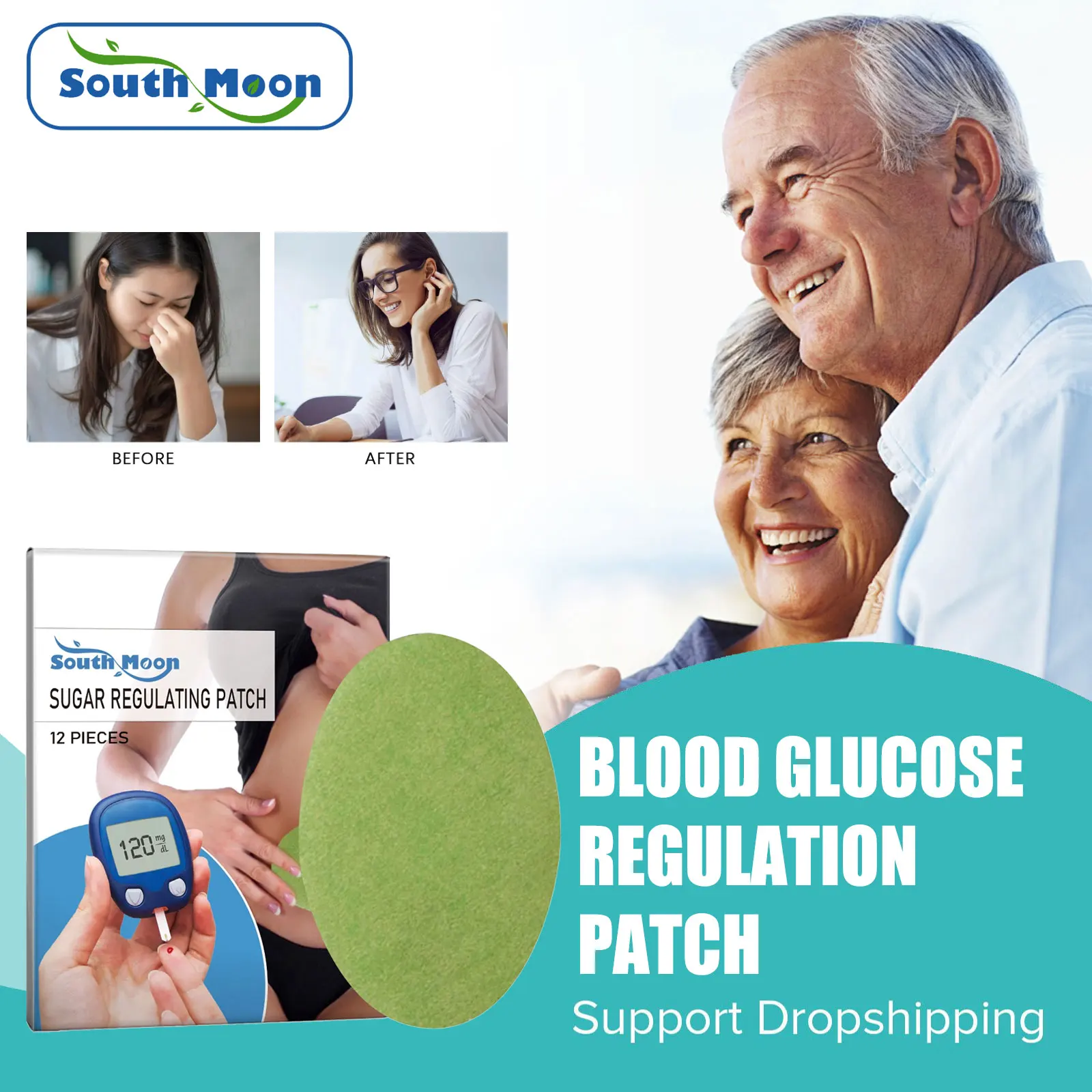 

Sugar Regulating Patch Stabilizes Blood Glucose Level Reduce Diabetes Hyperglycemia Improve Circulation Blood Sugar Control Care