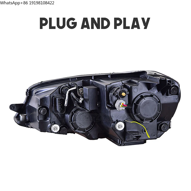 

HCMOTIONZ Factory LED Assembly 2012-2018 Front Lights DRL Start up Animation with Blue Jetta MK6 Headlights for VW