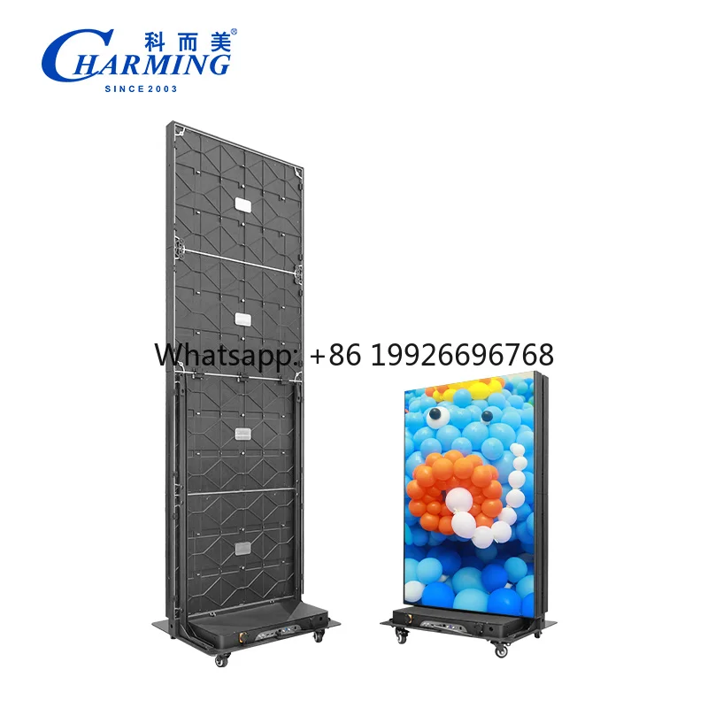 Rental LED Display P1.86 Foldable Cabinet with GOB Protection & Mobile Control for Roadshows