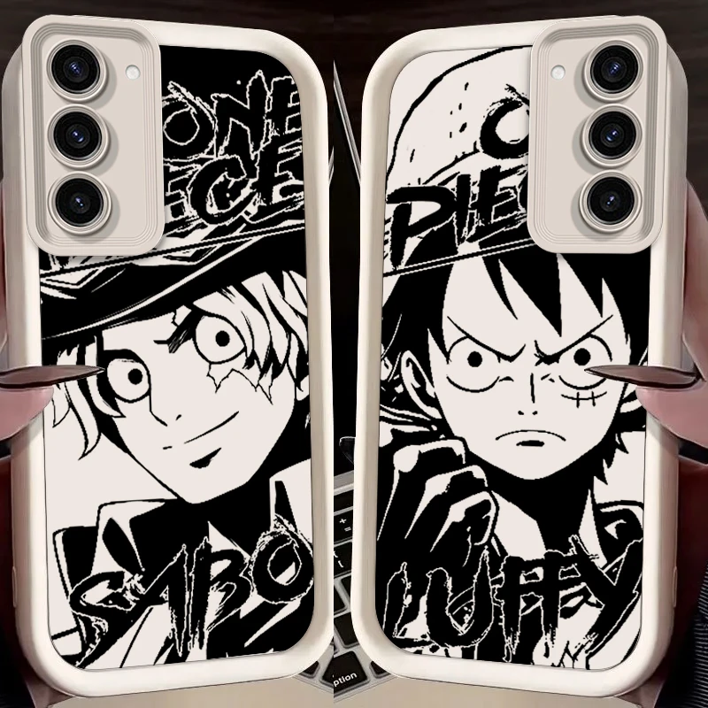 Anime Zoro One Piece Luffy Art For Samsung Note 20 S24 S23 S22 S21 S20 Ultra Plus FE A25 A23 A22 A15 A31 5G Eye Ladder Back