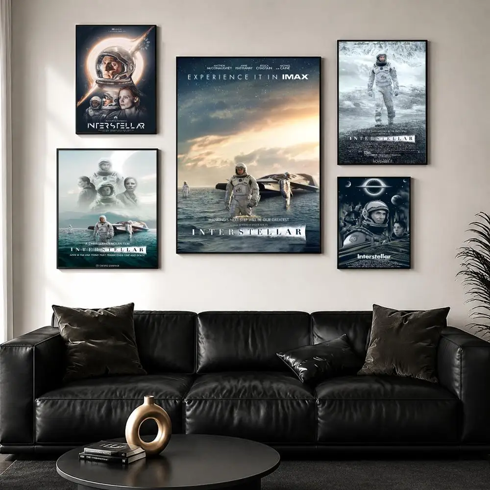 Movie I-Interstellar Poster Perfect Sticker Self Adhesive for Office Home Theater Wall Art Decor Fancy Gift