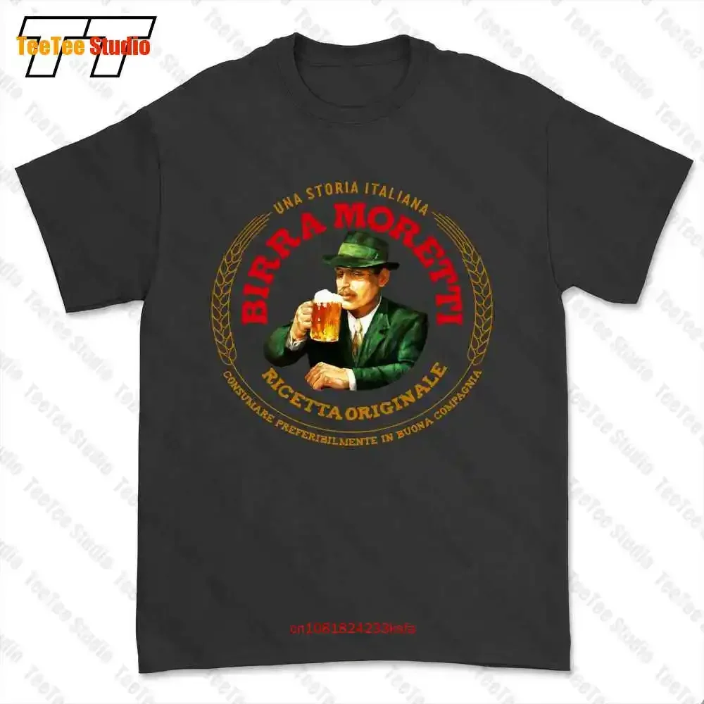 Birra moretti cerveja italiana álcool bebida camiseta fkbq