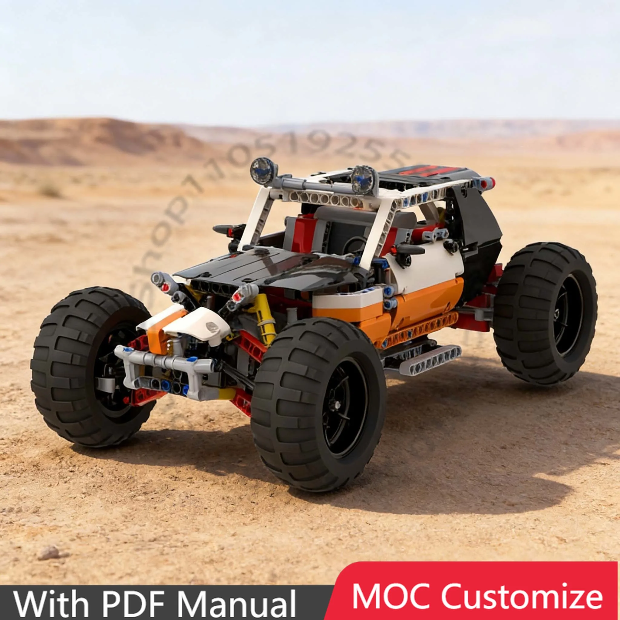 

624 PCS Speedy Sports Car 9398 Buggy MOC Customize Modular Building Block Creative Design Educational DIY Boys Festival Toy Gift