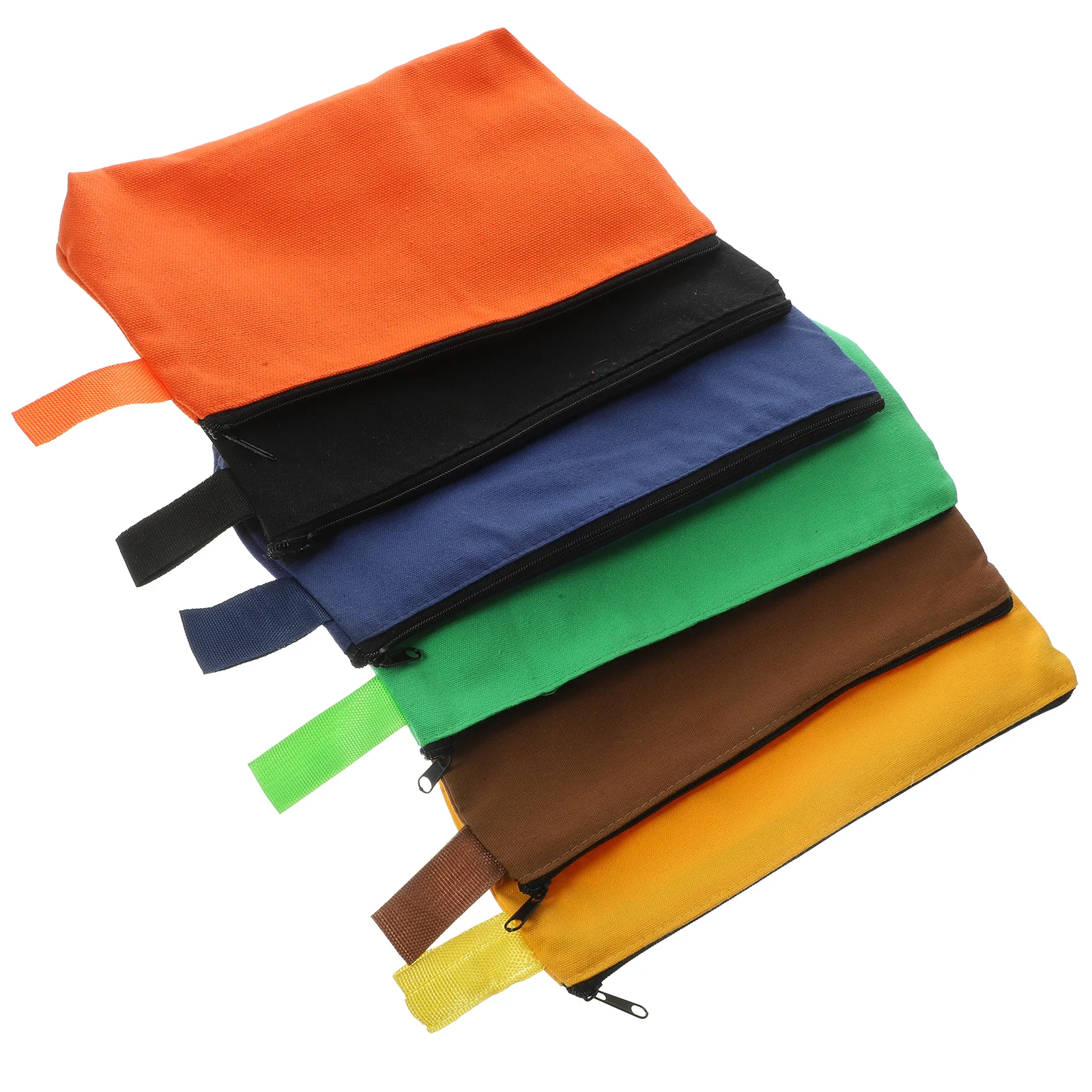 

6pcs For Pouches With Zipper Canvas Tool Organizer Utility Bags For Tools Storage Bags Tool Zipper Pouch Storage Pouch