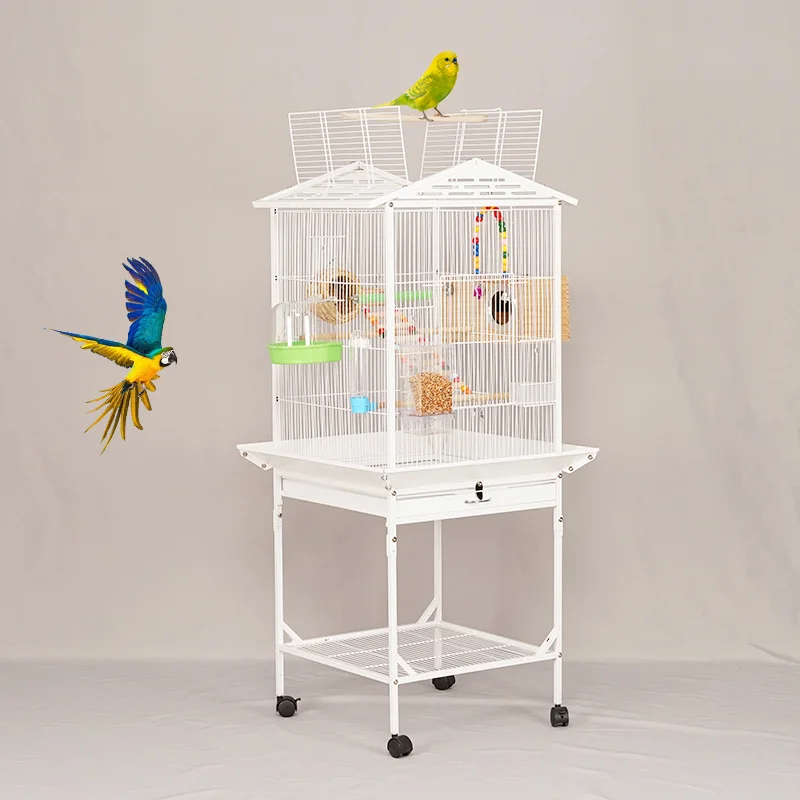 

Hot Sales Low Price Luxury Spire Shaped Sangkar Burung Perkutut Rotan Bird Cage Breeding Canary Cage Bird
