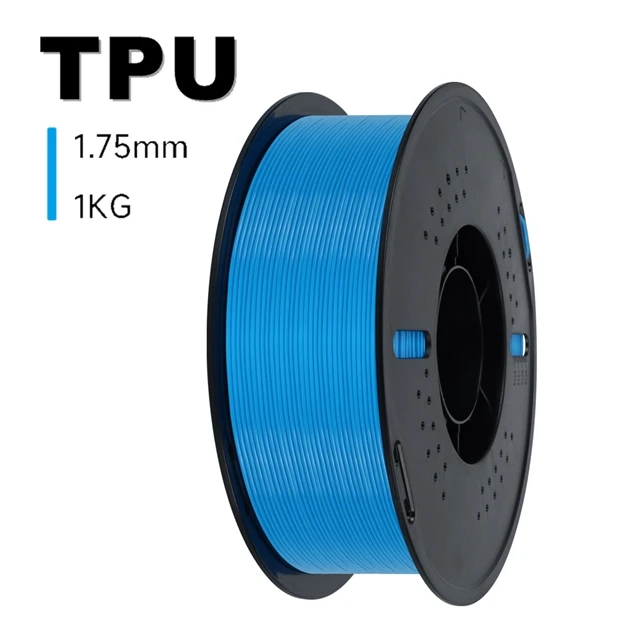 KINGROON 3D-printerfilament TPU 1KG 1,75 mm Zacht flexibel 3D-printmateriaal Hoge veerkracht TPU Plastic Nettogewicht 1 kg/rol