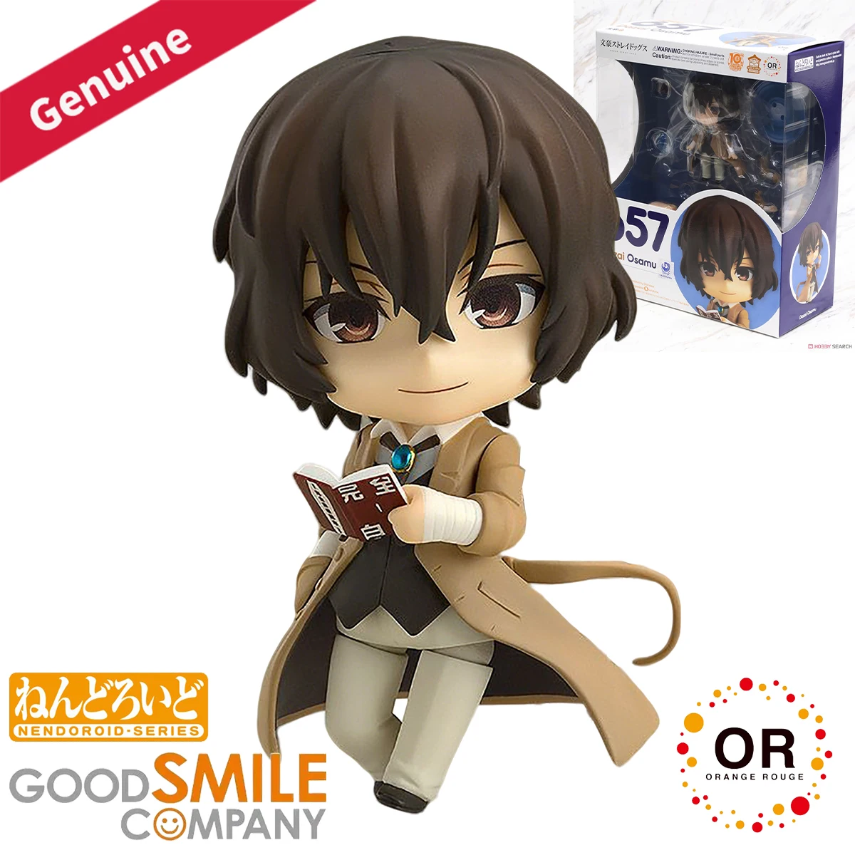Figuras de Acción Originales de Good Smile Company, Nendoroid # Figura de Personaje de Anime Dazai Osamu de Bungou Stray Dogs, Juguete de Regalo