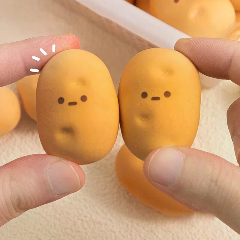 Creative Simulation Food Eraser Potato-shaped Model Children's Homework Pencil Correction Eraser Unique Eraser