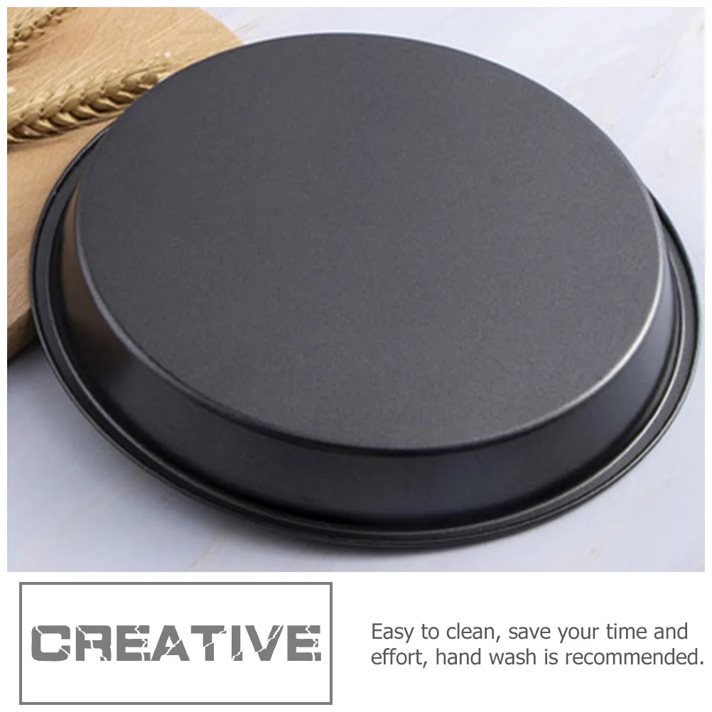 

3Pcs Carbon Steel Pizza Pan Nonstick Round Baking Tools Oven Kitchen Bakeware Cake Pie Tray Baking Pan Bakeware