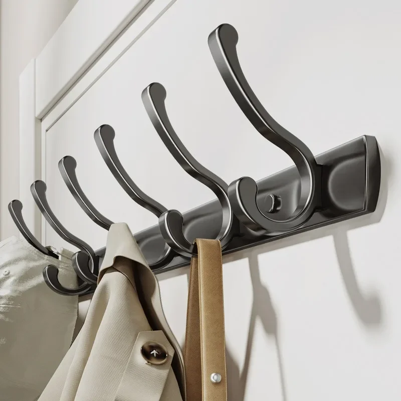 Non Perforated Robe Hooks Wall Hung Doors Rear Hangers Coat Hooks Strong Load Bearing Clothes Hangers