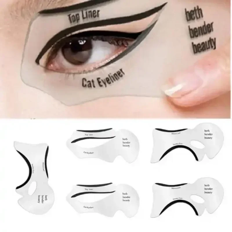 Eyeliner Stencils Winged Eyeliner Stencil Models Template Shaping Tools Eyebrows Template Card Eye Shadow Makeup Tool