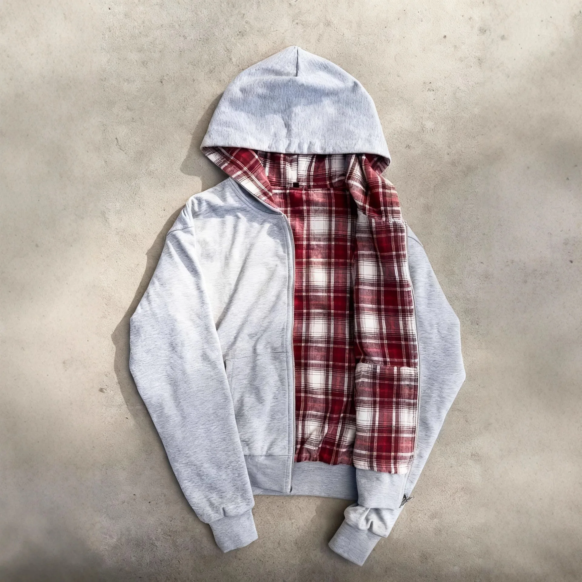 

INS STYLE American style Autumn and Winter New Fashion Retro Trend Double-Sided Wear Cardigan Hoodie Y2g Style Sweater for Women