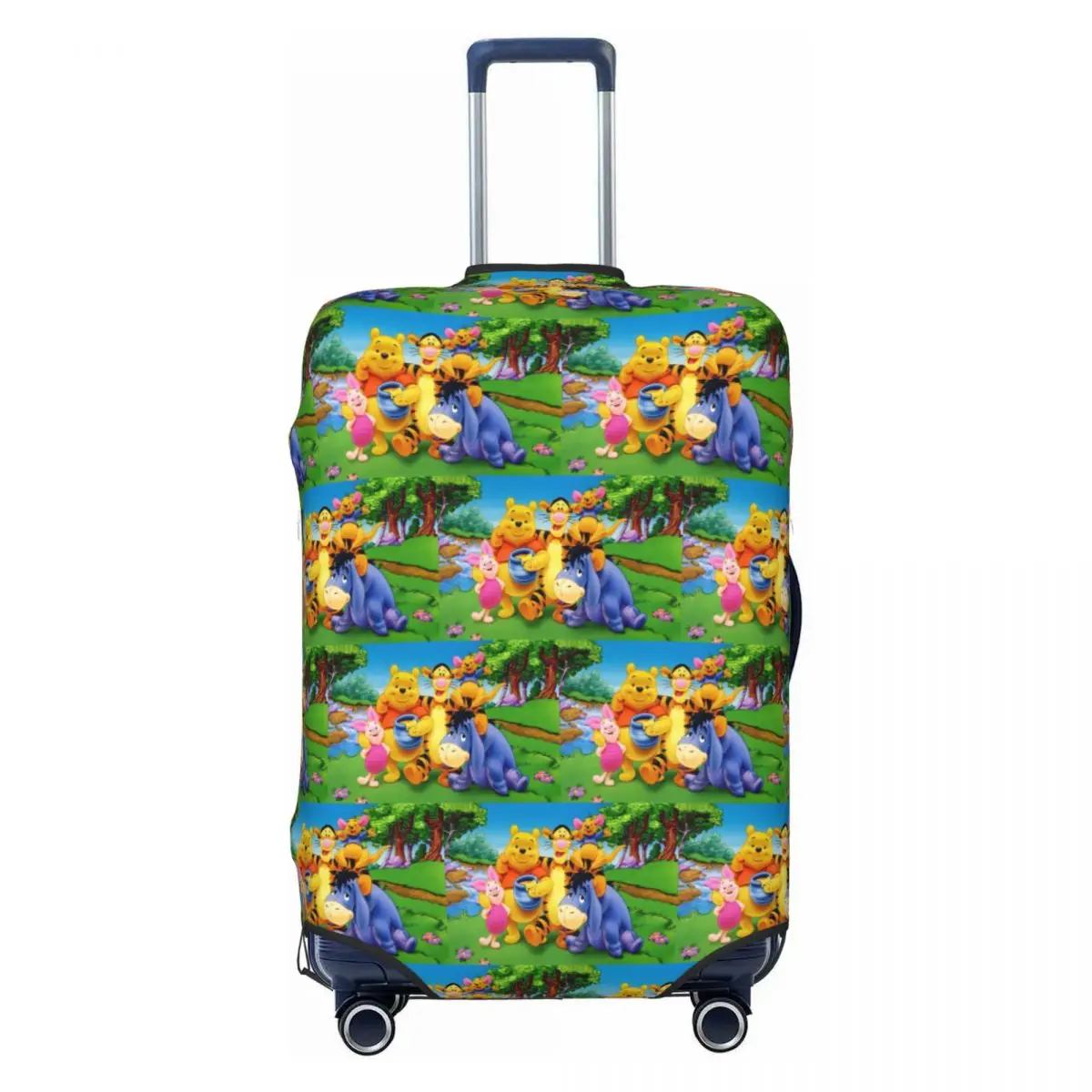 

Custom W-Winnies Manga Anime Suitcase Cover Dust Proof Comic Travel Luggage Covers for 18-32 inch