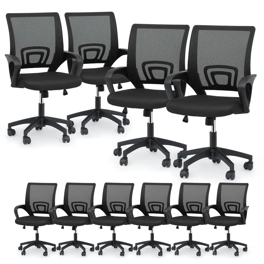 

Ergonomic Office Chair 10 Pack, MidBack Mesh Desk Chair, Adjustable Swivel Computer Chair with Lumbar Support amp Breathable Ba