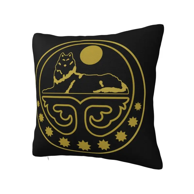 Modern Chechen Coat Of Arms Cushion Cover for Sofa Polyester Chechnya Throw Pillow Case for Living Room