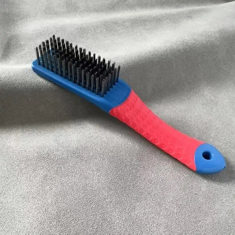 Heavy Duty Stainless Steel Wire Brush With Plastic Handle Perfect For Removing Rust Welding Slag Dirt And Paint