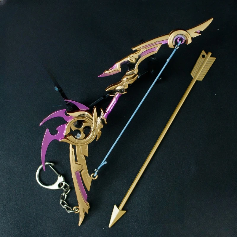 Neue 17 cm Bogen Pfeil Schwert Anime Weitkampf Waffen Modell Legierung Handwerk Spiel Peripheriegeräte Sammlung Festival Geschenke Spielzeug kind