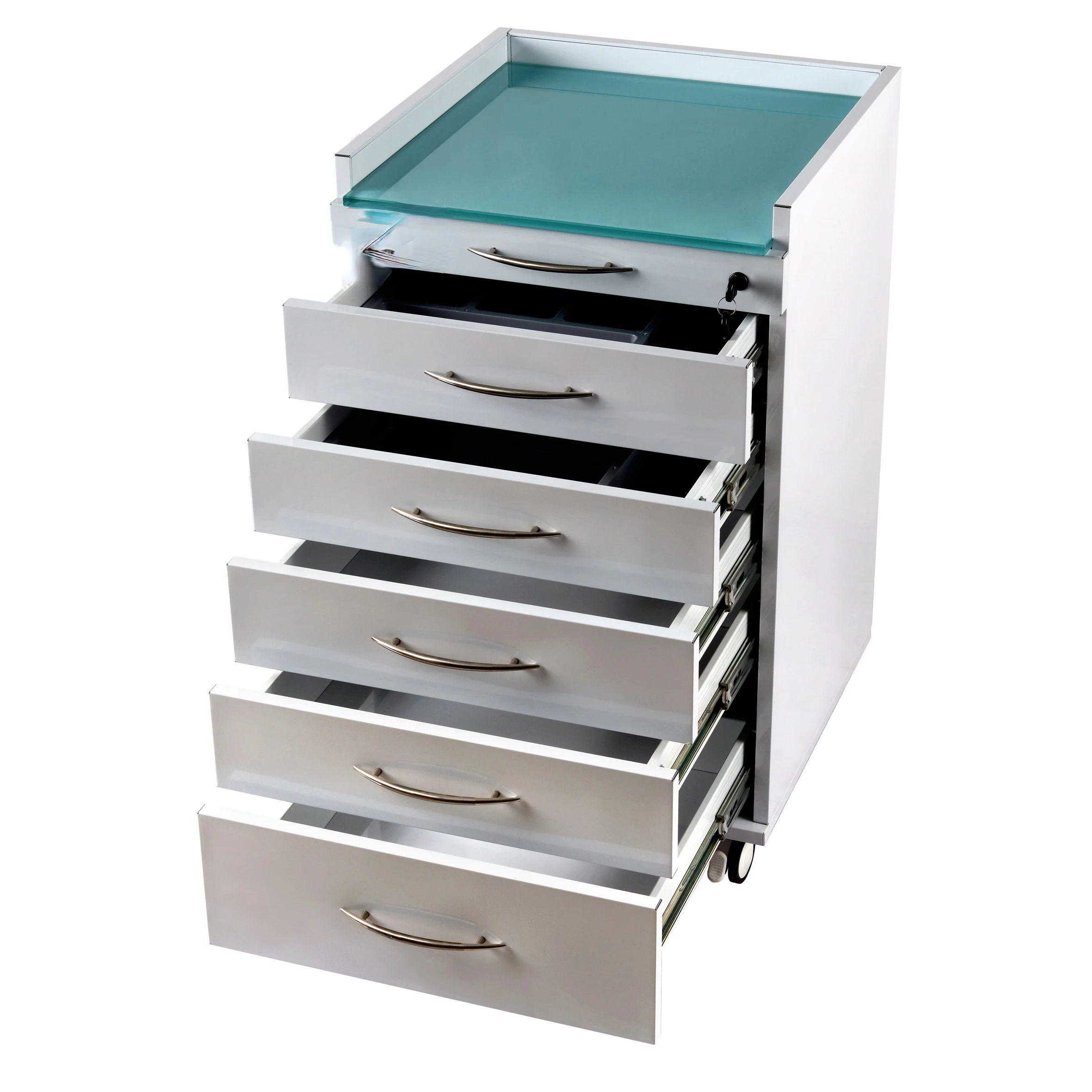 Antooth Durable Stainless Steel Medical Standard Dental Furniture Clinic Mobile Cabinet Trolley Mobile Dental Cabinet