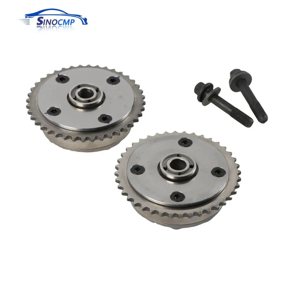 ​2 PCS Intake Exhaust Camshaft Phaser VVT Gear W/Bolts For 2007-2016 Mini Cooper R56 R57 R58 R61 1.6L L4 11367545862 11367536085