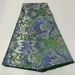 5Yards Classic Style High Quality Luxury Printing Embroidery 3D Damask Tradition Headtie For Women Party Hat Fabric