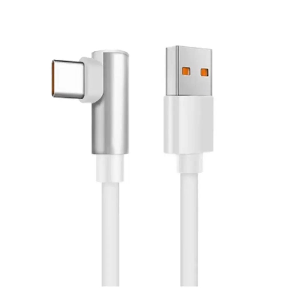 USB C Type C L Bend Data Cord 120W 6A Original 90 Degree Date Line Fast Charging 1M/1.8M Elbow Fast Charging Cable