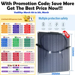 solar panel 20W etfe flexible solar panels 18V for 12V Battery charge