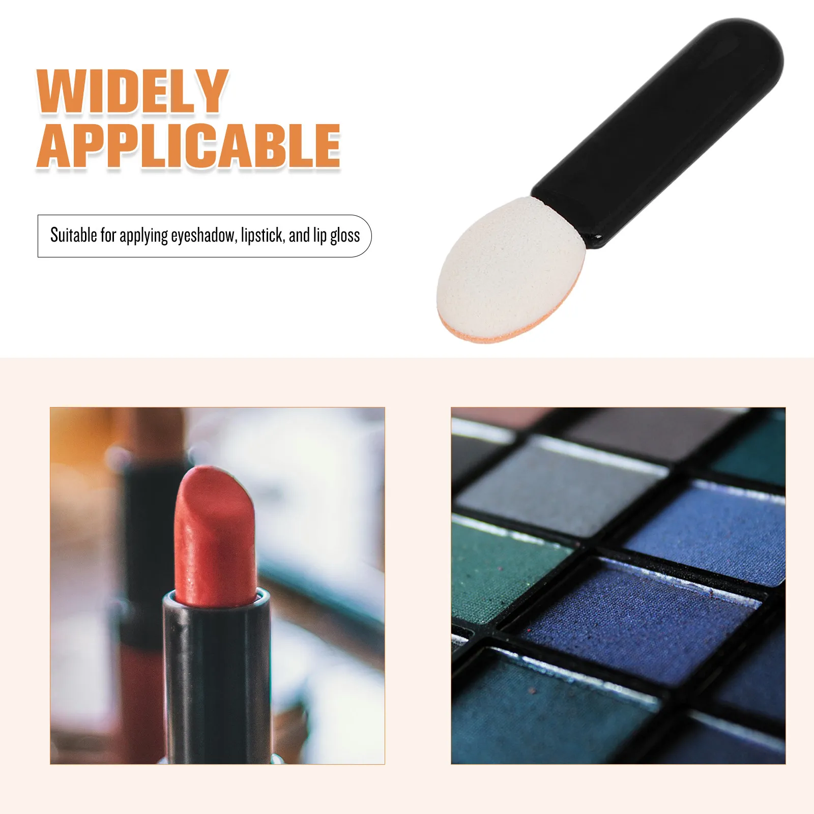 10Pcs Travel Eyeshadow Brush Compact Dual Ended Makeup Applicator for Products Precision Application Blending