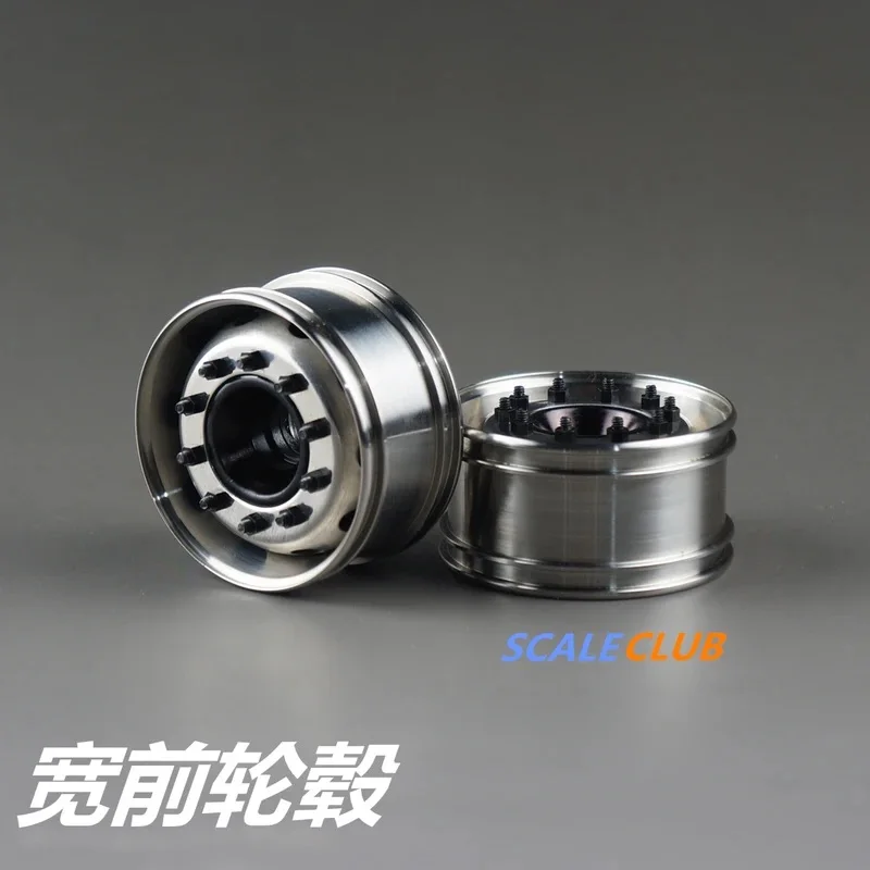 SCALECLUB für Tamiya 1:14 Anhänger-LKW Kipper-LKW Universal-Upgrade Metall-Frontbreit- und Schmalrad-Simulation RC-Auto – Detail 4