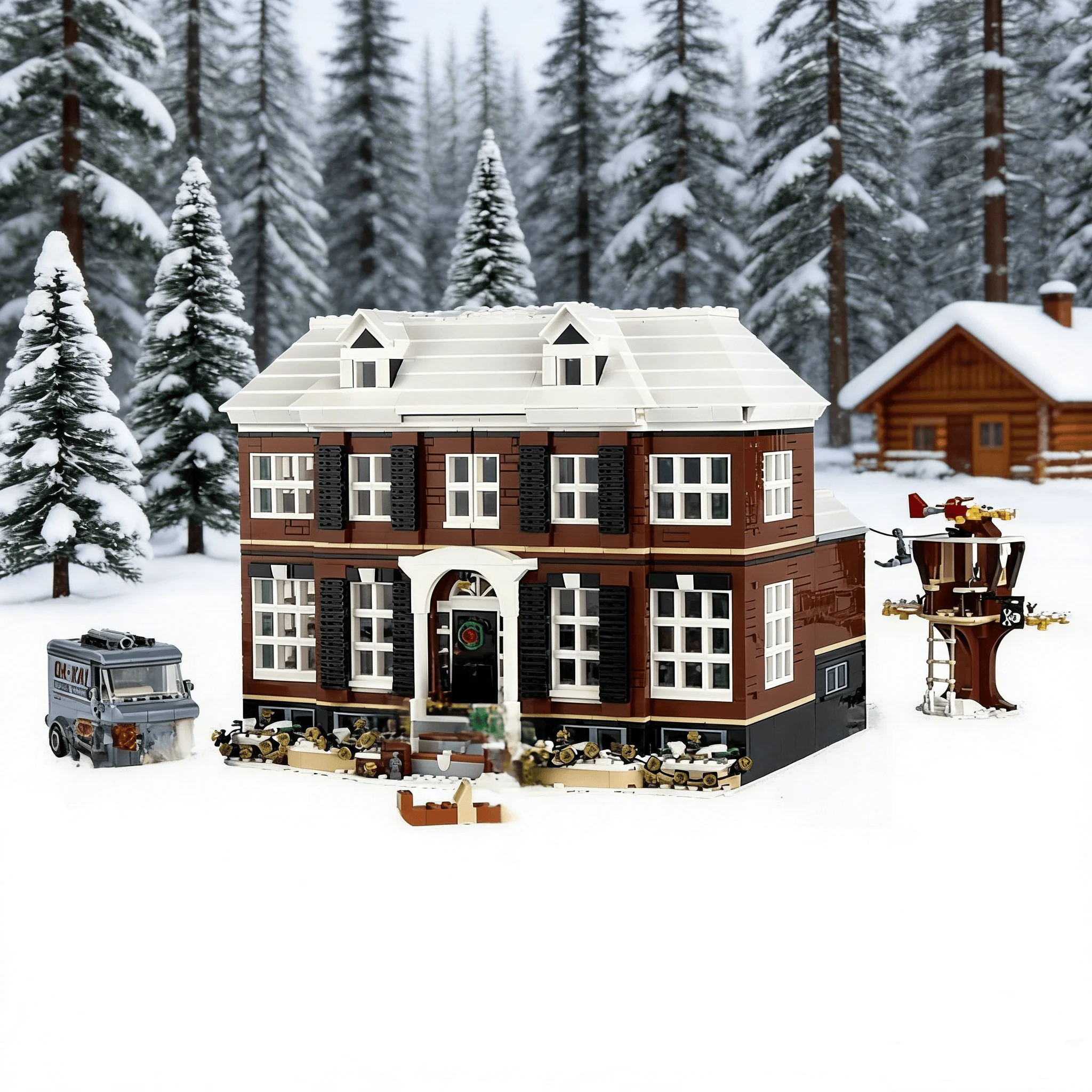 

In Stock Family atmosphere Home Alone Model Building Blocks Brick Education Birthday Christmas Gifts Toys 3955Pcs