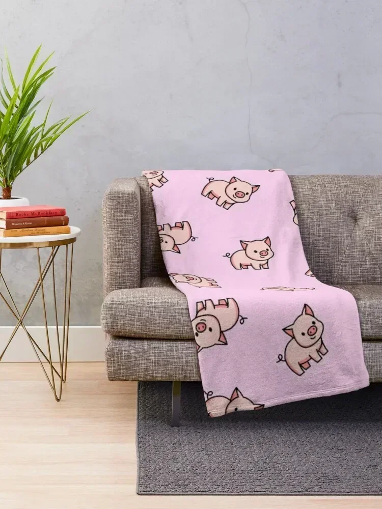 Pig Throw Blanket Cute Plaid Blankets For Baby Softest Blankets