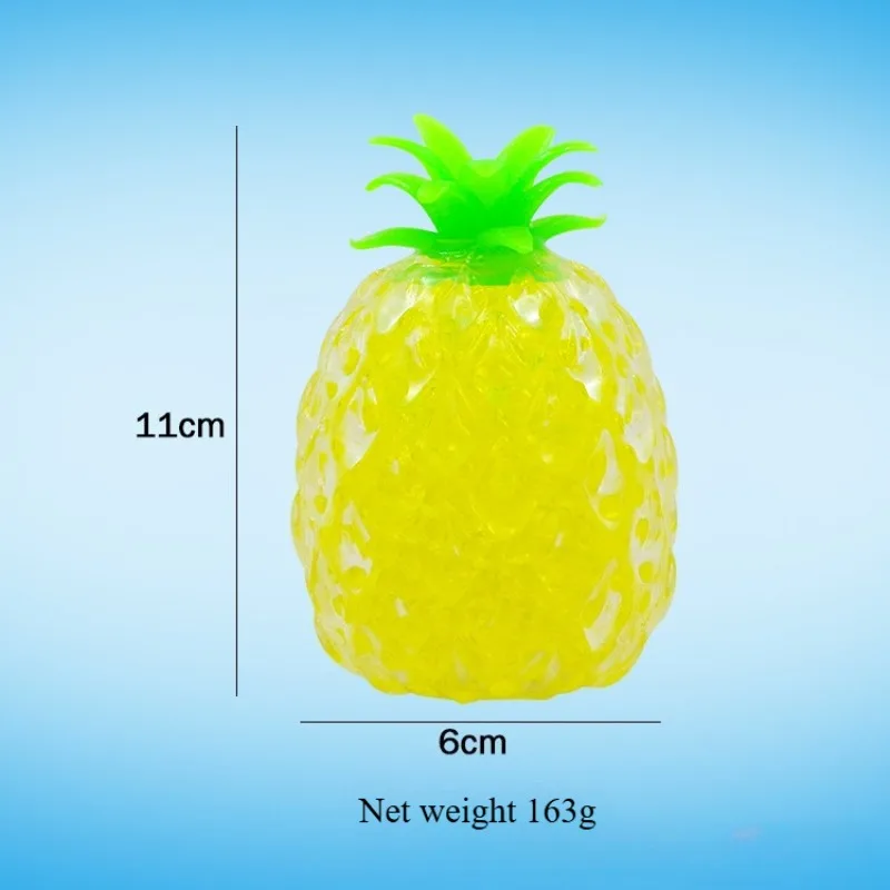 Oversized Soft Pineapple Bead Filled Squeeze Toy, Fast Rebound Ice Cool Skin Comfy Touch Stress Relief Fidget Toy for Adults