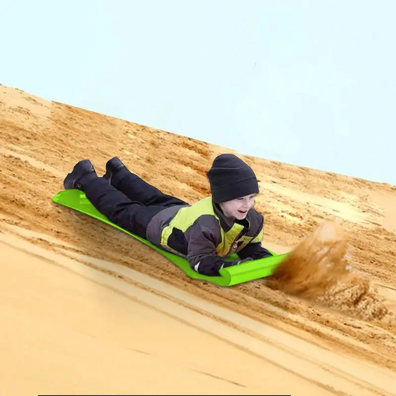 Roll Up Flexible Snow Sled para crianças, Slider portátil de neve rolante, Tapete Flying Flexível, Snowboard Sled