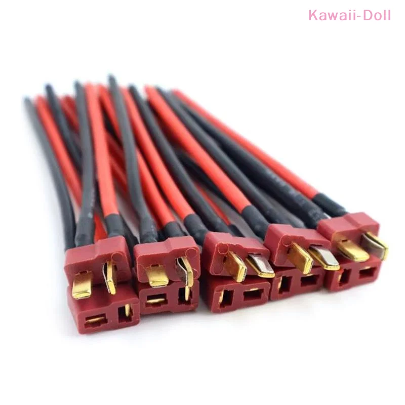 [DO]Deans Ultra Pigtail Cable T Plug Connector Male/Female 10cm 12/14AWG Silicone Wire For RC Quadcopter Lipo Battery Expand[DO]