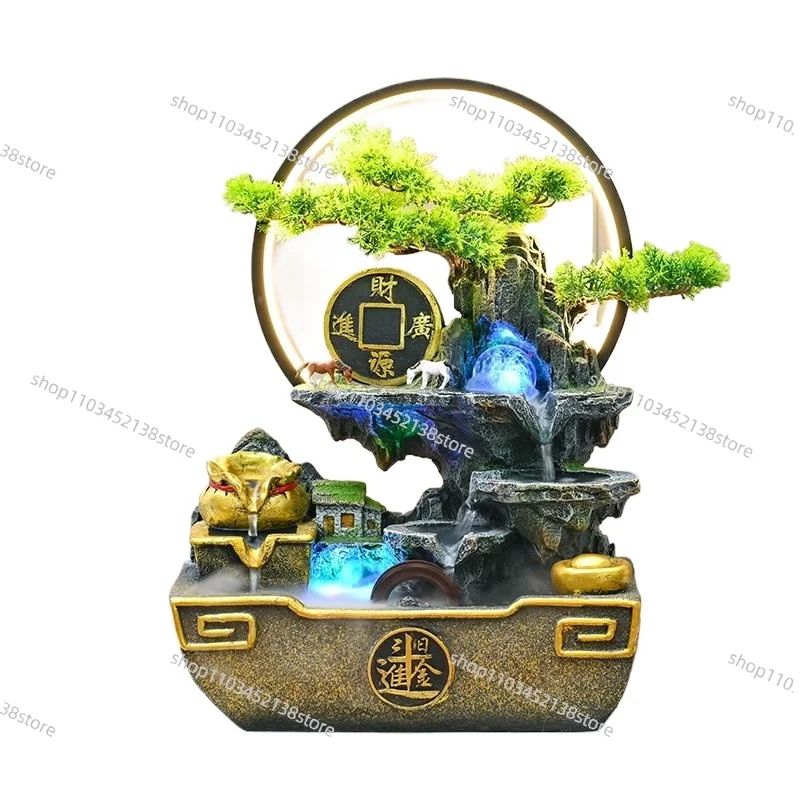 

Rockery Flowing Water Make Money Ornaments Fountain Display Decoration