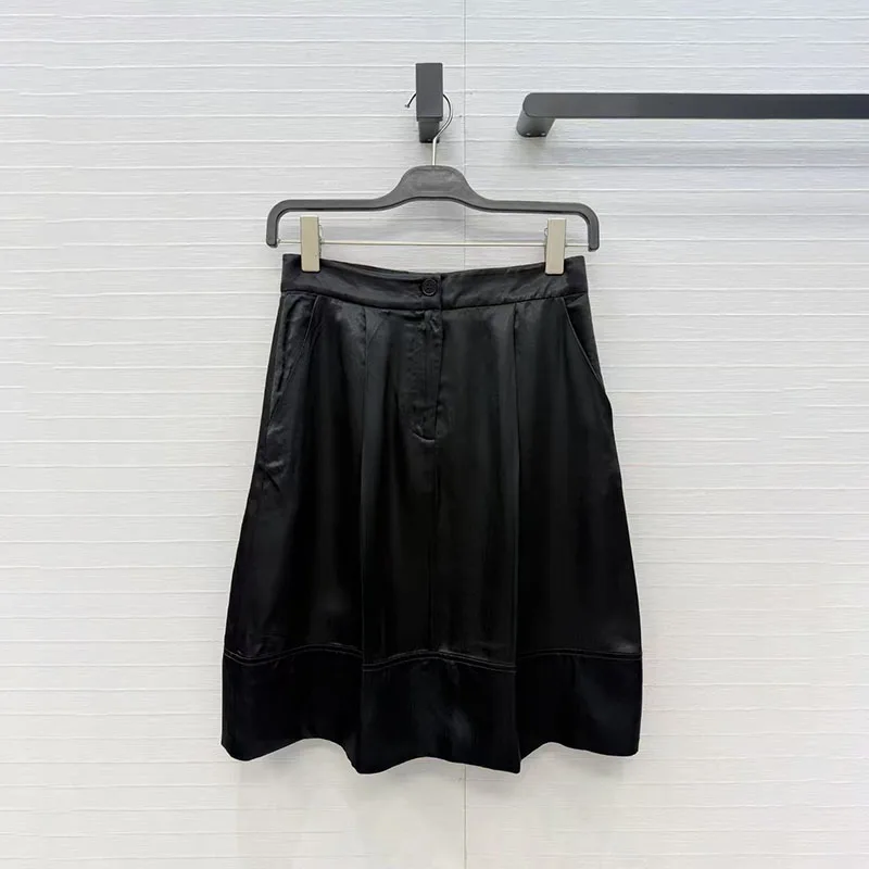 Women's Casual Versatile A-Line Skirt, High Quality Commuter Short Skirt, Contrast Paneled Skirt, 2026, New, y2k, Pants + Shirt