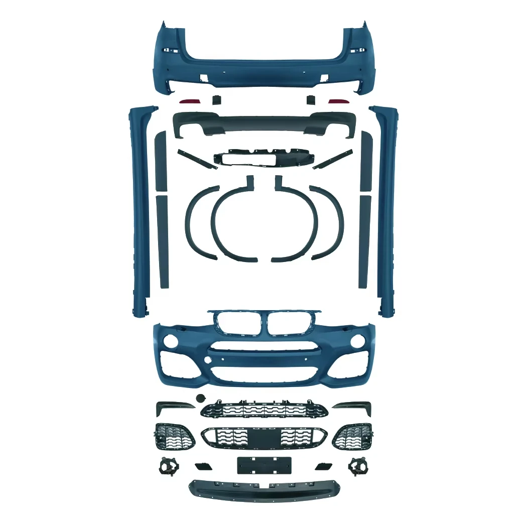 

Factory Sales Car Body Kit for X3 F25 2011-2013 Upgrade 2014-2017 MT Style Front Rear Bumper Side Skirt Exterior full kits