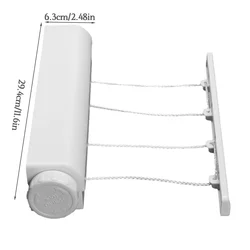 Wall Mounted Hanger Flexible Clothesline Laundry Hangers Household